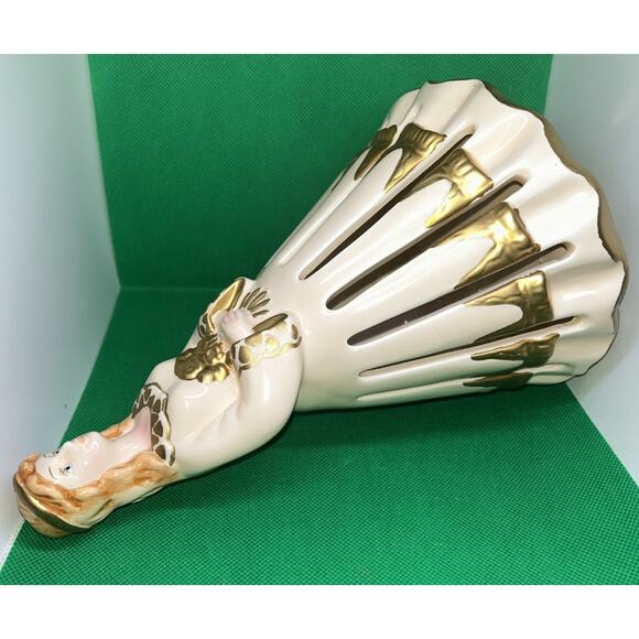 Retired Vintage Lillian Vernon Christmas Napkin Holder Angel Lady Figurine - Picture 7 of 10